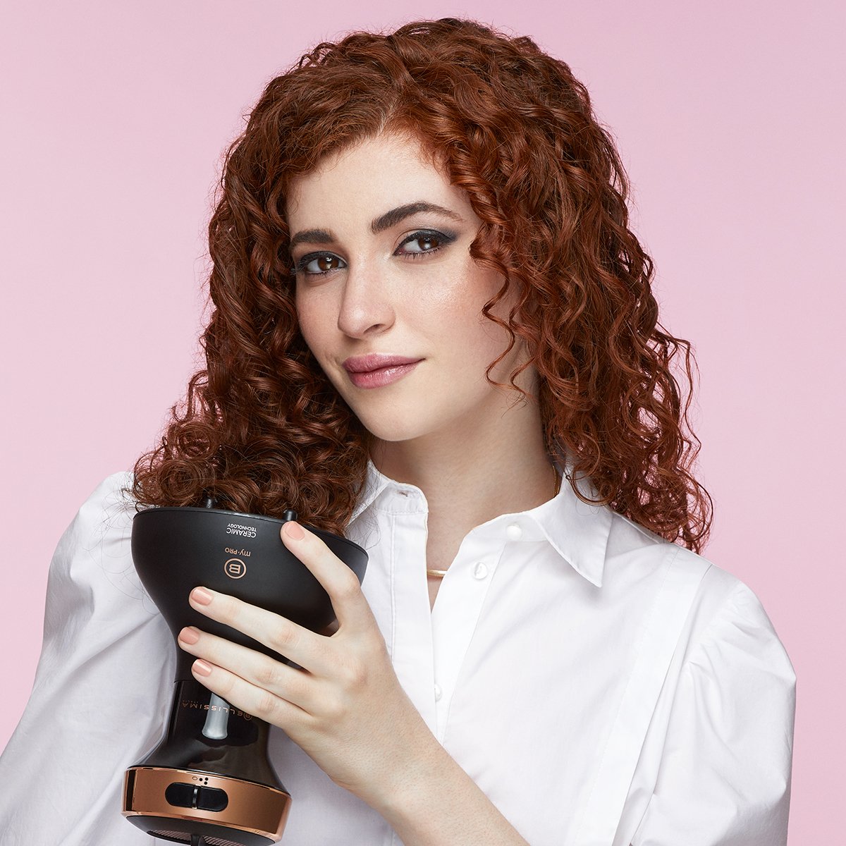  Bellissima Italia Dilón DF1 5000 - Difusor ligero y secador de pelo  rizado con aceite de argán de cerámica : Belleza y Cuidado Personal